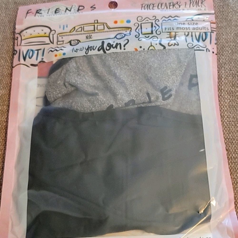 FRIENDS 2 pack face masks Washable reusable